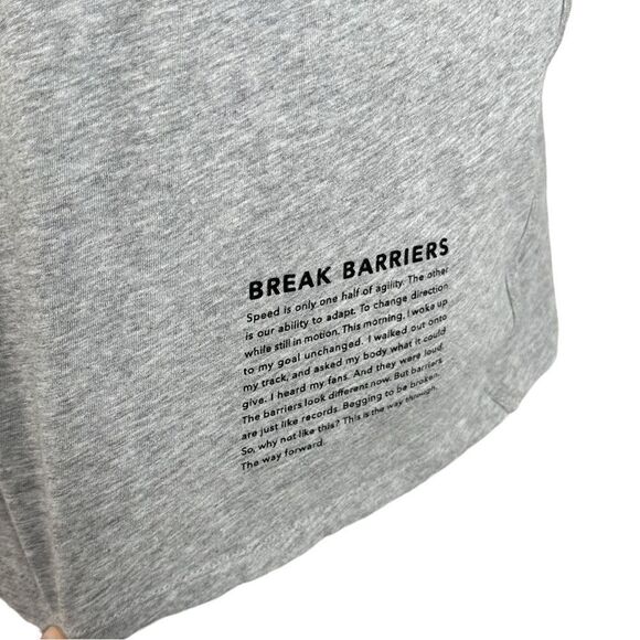 Athleta x Allyson Felix Womens Grey Legend Break Barriers T Shirt - Picture 4 of 4